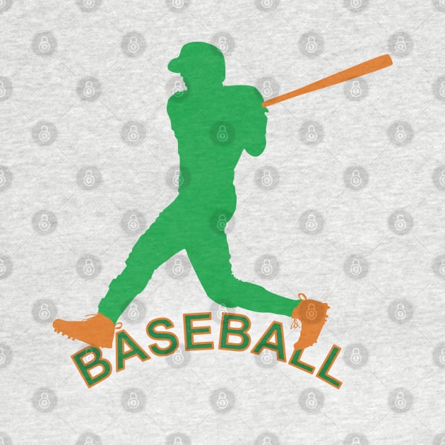 Baseball player in action by GiCapgraphics